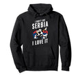 Serbia Soccer Supporters Fun Flag Hoodie - Graphic Print Unisex - T-Shirt, Sweatshirt, Hoodie
