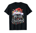 Merry Lights Red Santa Hat Family T-Shirt - Aesthetic Graphic Men Women - T-Shirt, Sweatshirt, Hoodie
