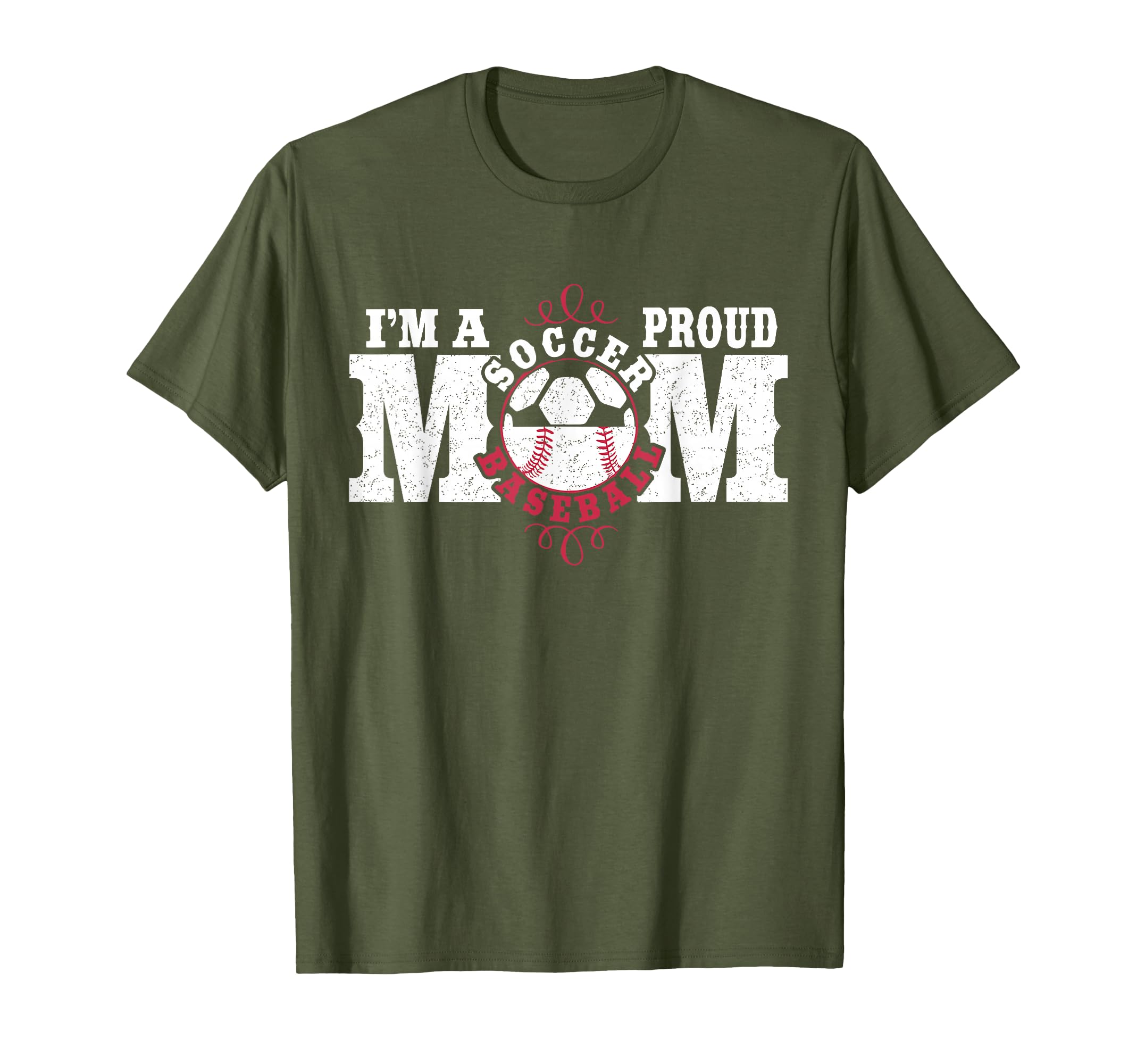 Im Proud Soccer Baseball Mom Combined T-Shirt - Streetwear Style Unisex - T-Shirt, Sweatshirt, Hoodie