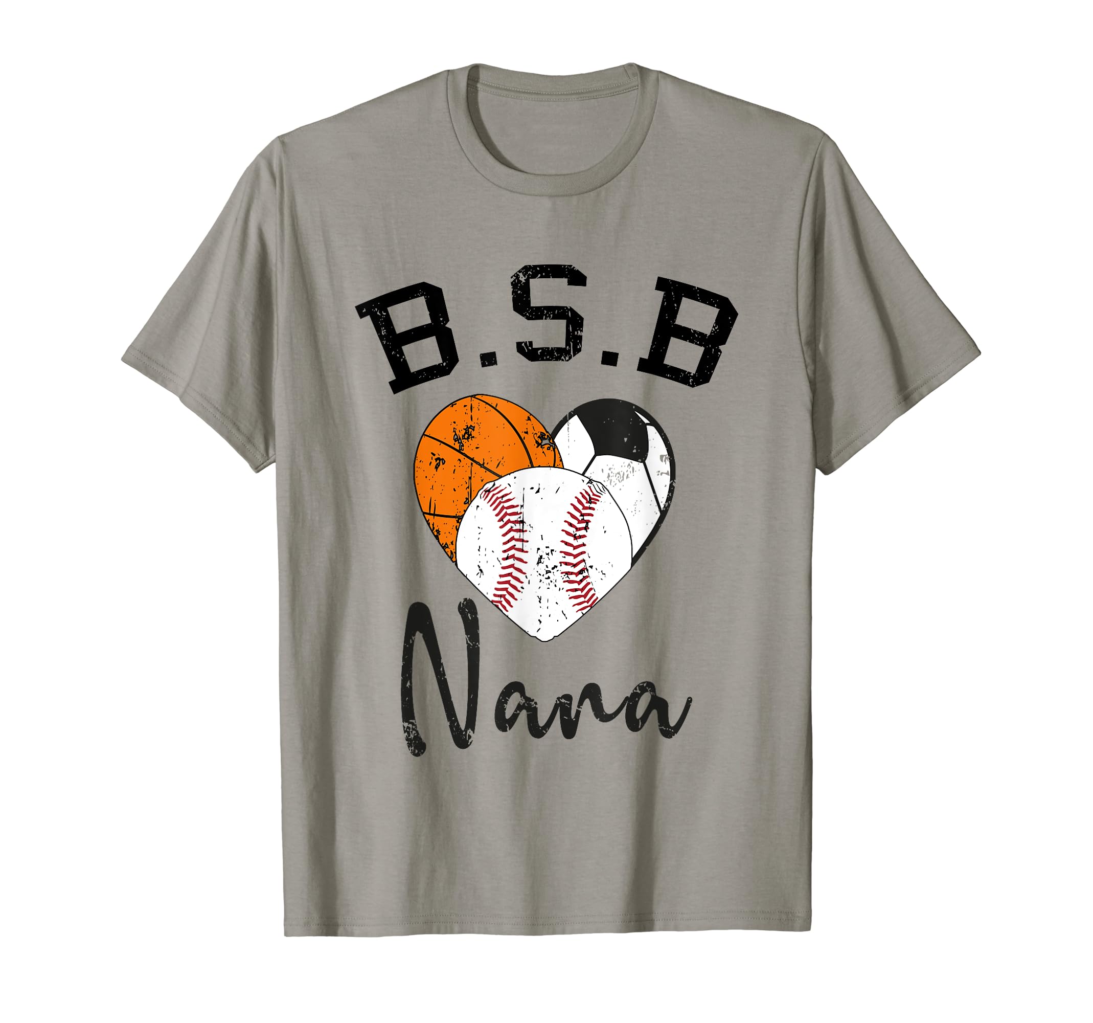 Basketball Soccer Baseball Nana T-Shirt - Graphic Print Unisex - T-Shirt, Sweatshirt, Hoodie