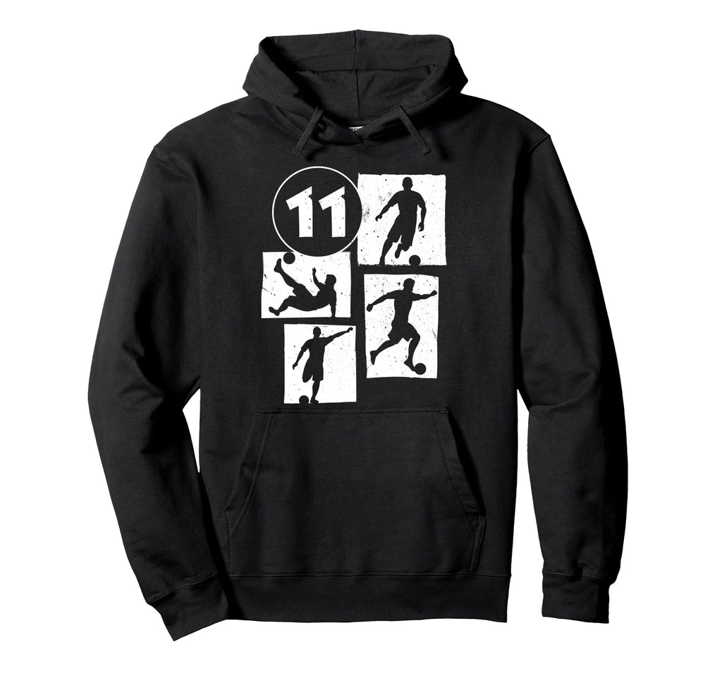 11Th Birthday Soccer Player Football 11 Hoodie - Minimalist Print Unisex - T-Shirt, Sweatshirt, Hoodie