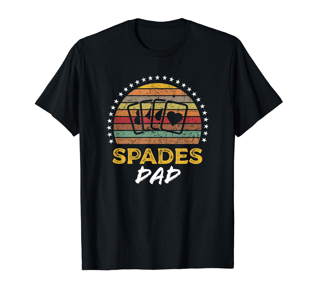 Spades Card Game Player Dad Father T-Shirt - Custom Art Print Men Women - T-Shirt, Sweatshirt, Hoodie