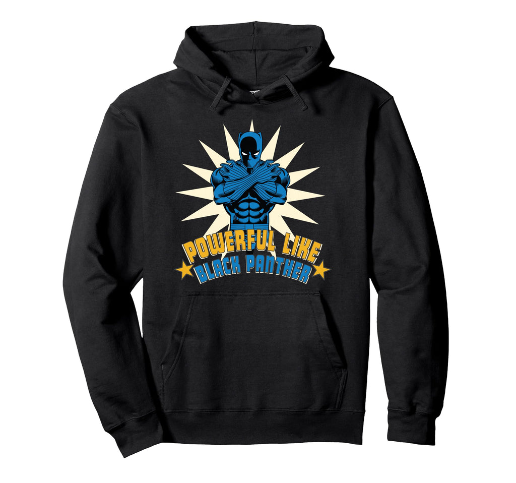 Marvel Powerful Like Black Panther Hoodie - Aesthetic Graphic for Adults - T-Shirt, Sweatshirt, Hoodie