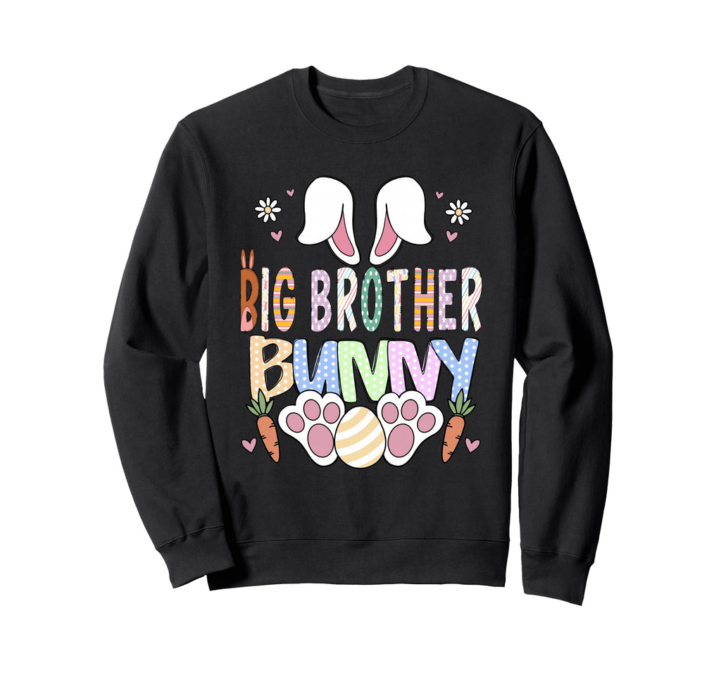Big Brother Bunny Ears Easter Family Sweatshirt - Graphic Print Men Women - T-Shirt, Sweatshirt, Hoodie
