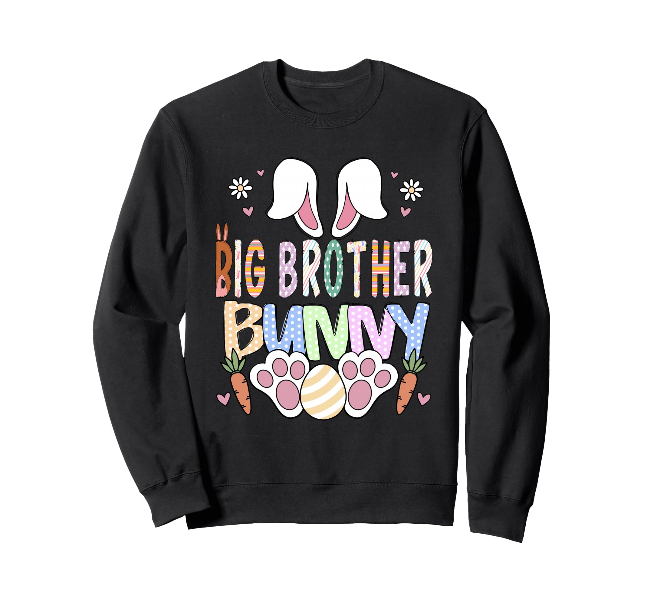 Big Brother Bunny Ears Easter Family Sweatshirt - Graphic Print Men Women - T-Shirt, Sweatshirt, Hoodie