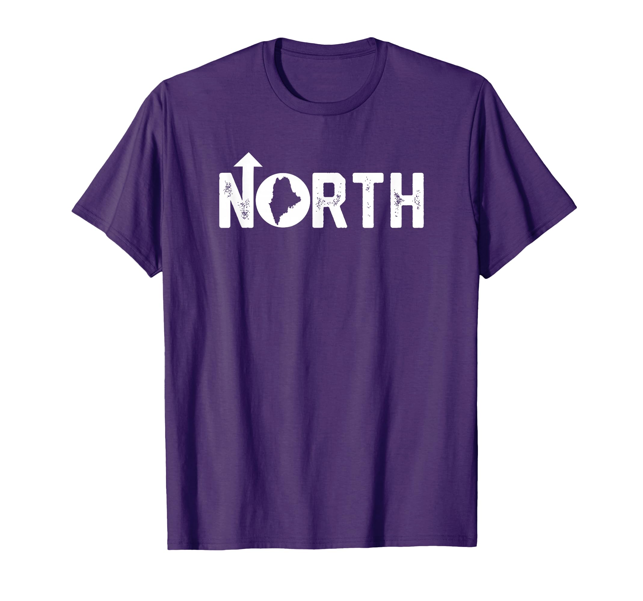 Up North Maine State Map T-Shirt - Minimalist Print for Adults - T-Shirt, Sweatshirt, Hoodie
