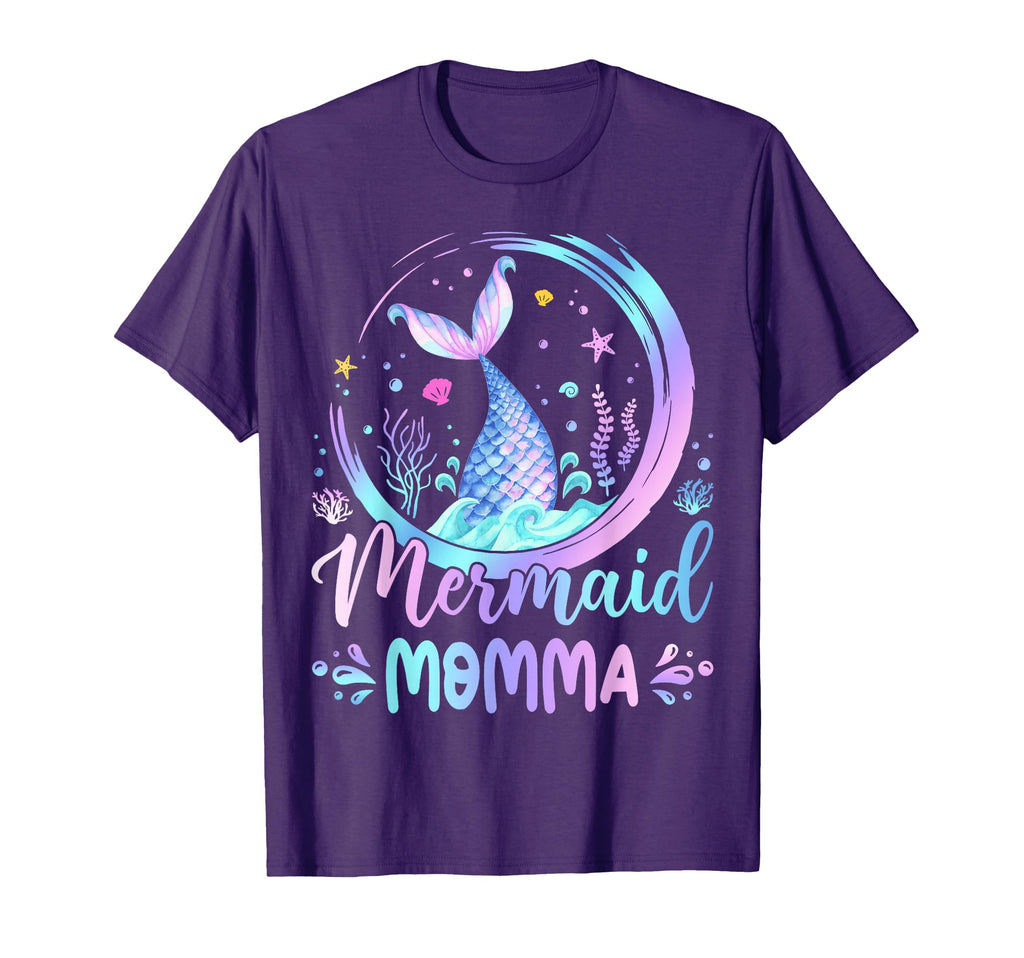 Mermaid Momma Family Matching T-Shirt - Casual Everyday Wear Men Women - T-Shirt, Sweatshirt, Hoodie