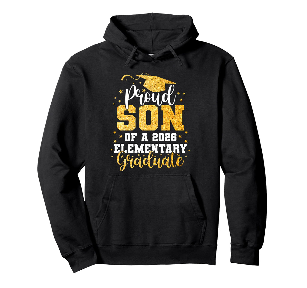 Proud Son Class 2026 Elementary Graduate Hoodie - Graphic Print Men Women - T-Shirt, Sweatshirt, Hoodie