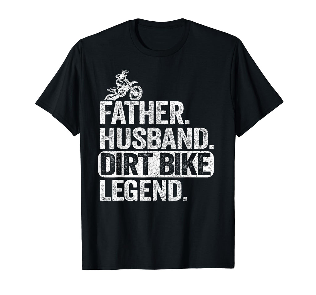 Father Husband Dirt Bike Legend T-Shirt - Custom Art Print for Adults - T-Shirt, Sweatshirt, Hoodie