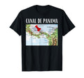 Map Panama Canal And Canal De Panama T-Shirt - Custom Art Print Unisex - T-Shirt, Sweatshirt, Hoodie