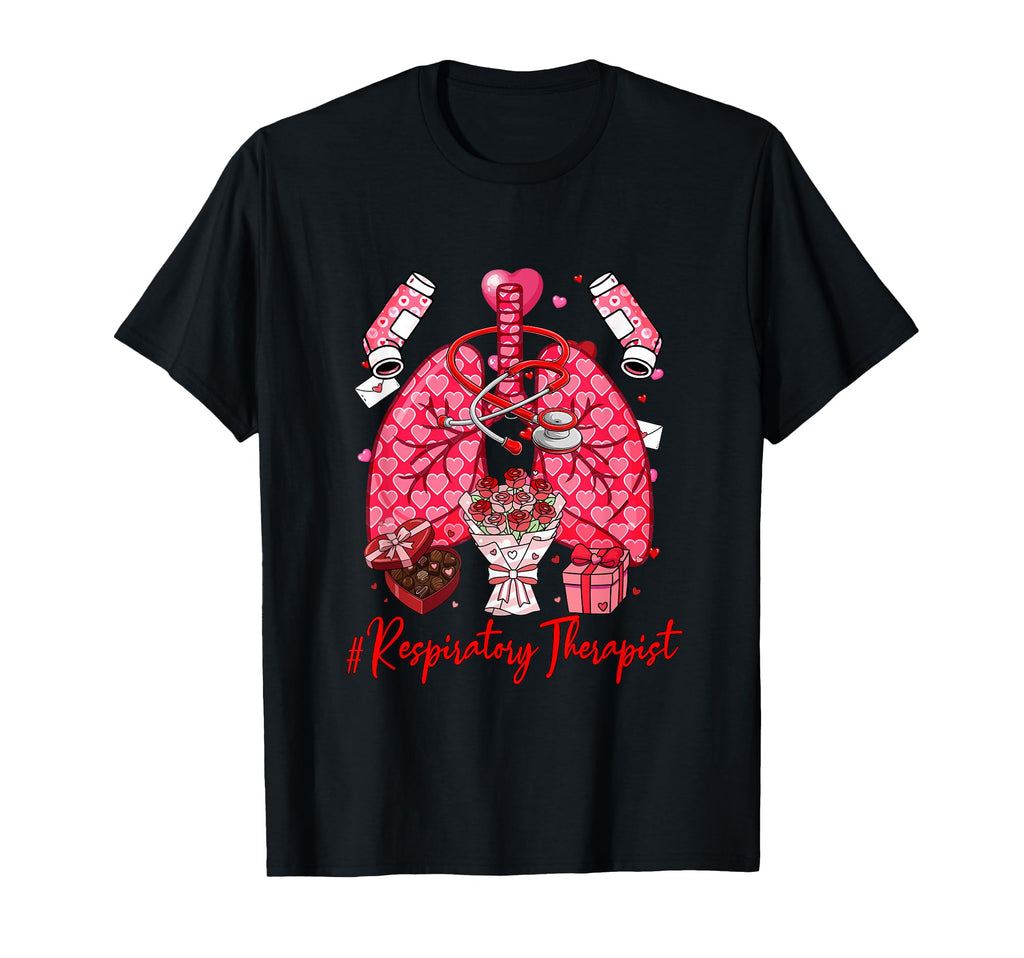 Respiratory Therapist Tools Hearts T-Shirt - Novelty Apparel for Adults - T-Shirt, Sweatshirt, Hoodie