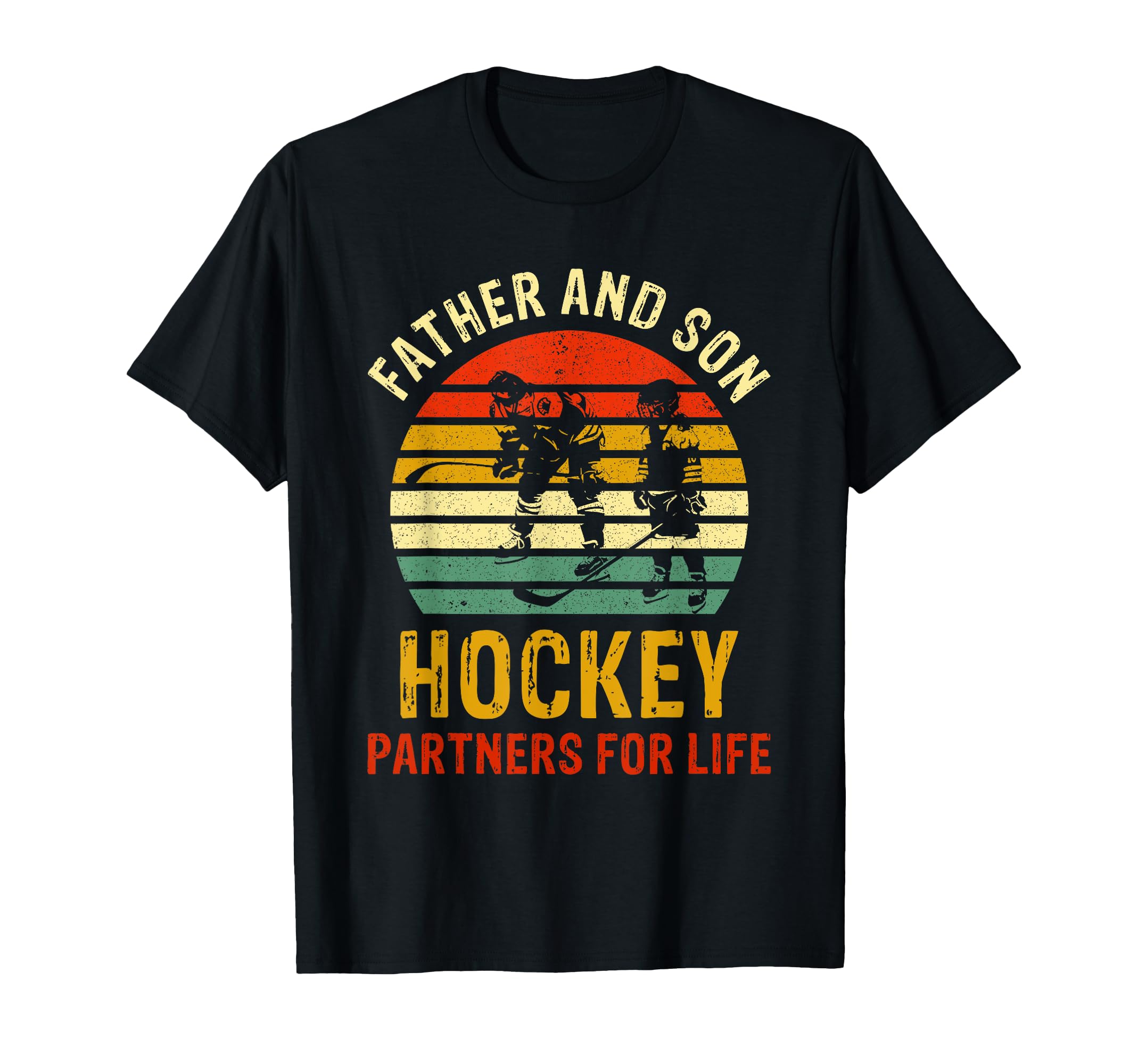 Dad And Son Hockey Partners Life Fathers T-Shirt - Streetwear Style Unisex - T-Shirt, Sweatshirt, Hoodie
