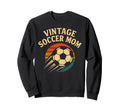 Soccer Mom Distressed Ball Sweatshirt - Novelty Apparel for Adults - T-Shirt, Sweatshirt, Hoodie