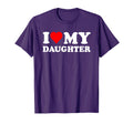 I Love My Daughter I Heart My T-Shirt - Custom Art Print for Adults - T-Shirt, Sweatshirt, Hoodie