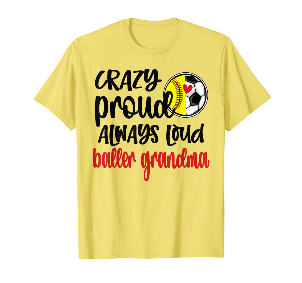 Crazy Proud Softball Player Soccer T-Shirt - Minimalist Print Unisex - T-Shirt, Sweatshirt, Hoodie