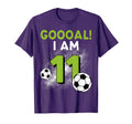 11Th Birthday Soccer Theme 11Year Old B T-Shirt - Aesthetic Graphic Unisex - T-Shirt, Sweatshirt, Hoodie