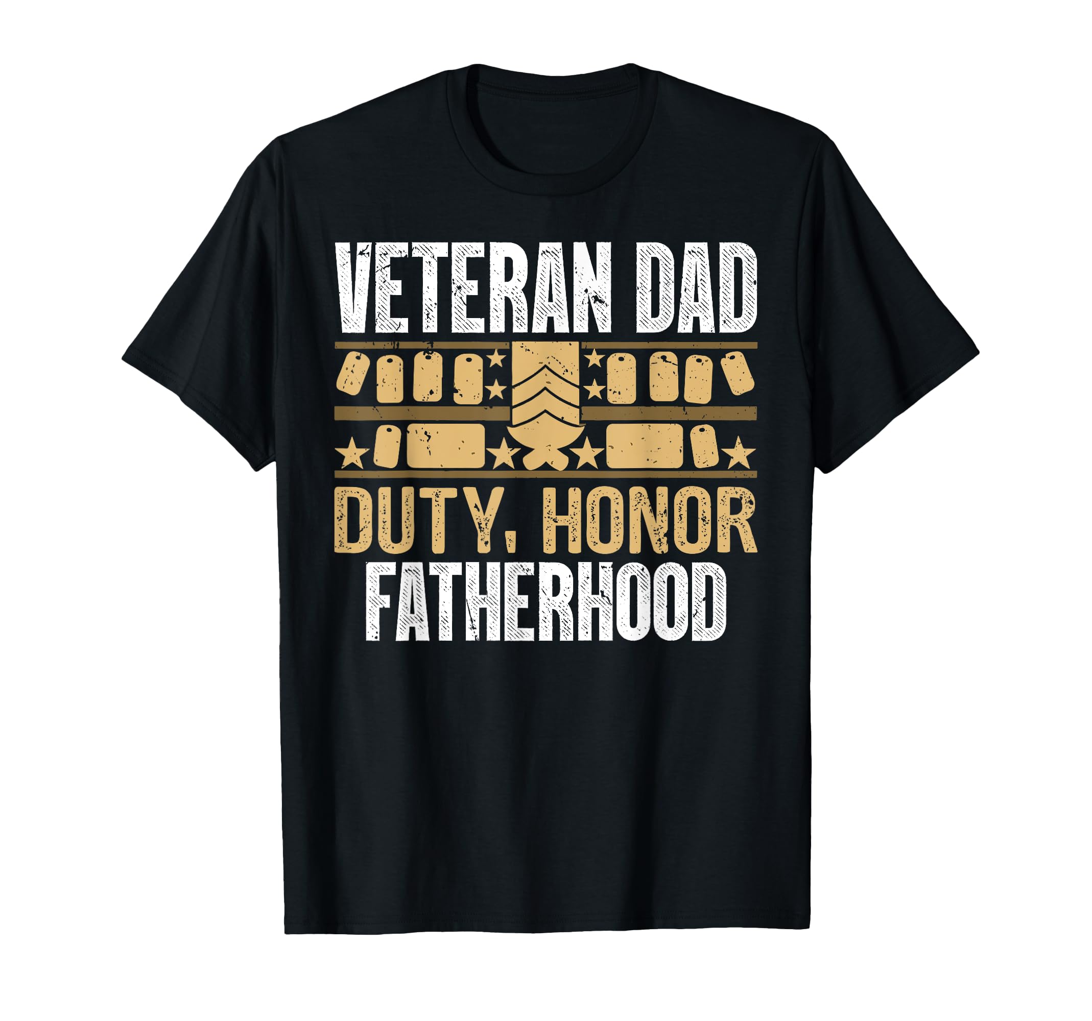 Duty Honor Fatherhood Veteran Dad T-Shirt - Graphic Print for Adults - T-Shirt, Sweatshirt, Hoodie