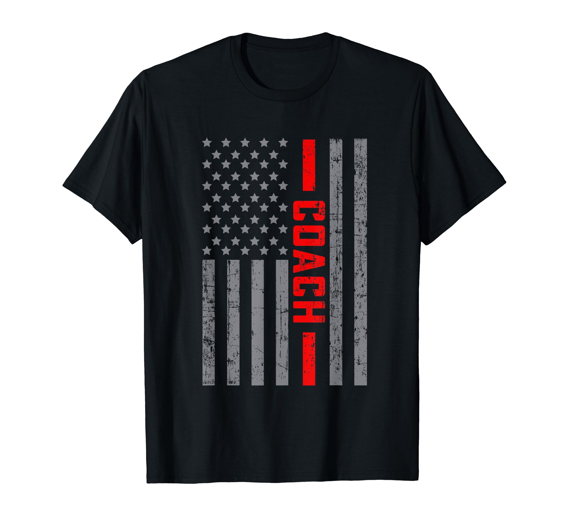 American Flag Coach Us Flag Dad T-Shirt - Minimalist Print for Adults - T-Shirt, Sweatshirt, Hoodie