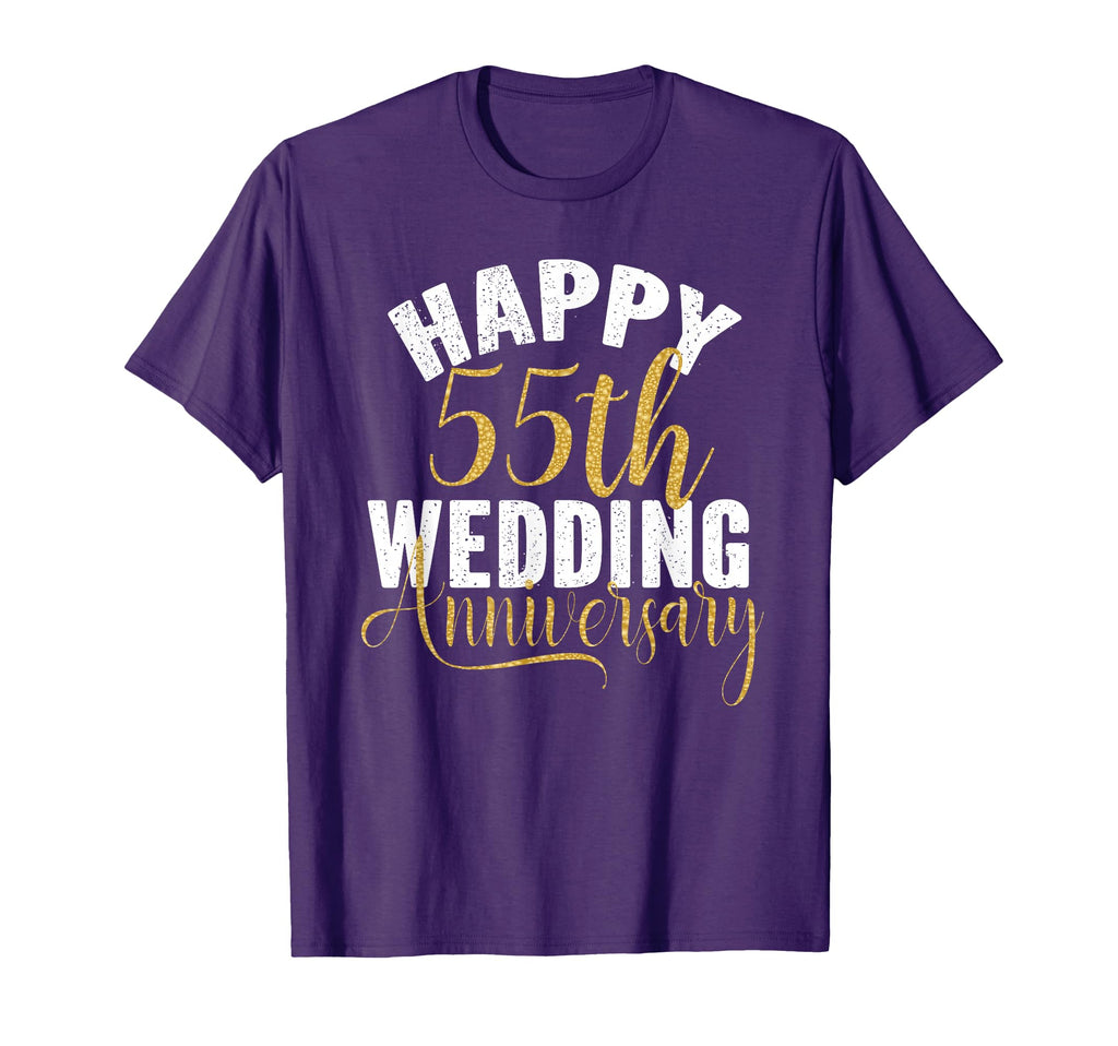 Happy 55Th Wedding Anniversary Matching T-Shirt - Minimalist Print Unisex - T-Shirt, Sweatshirt, Hoodie