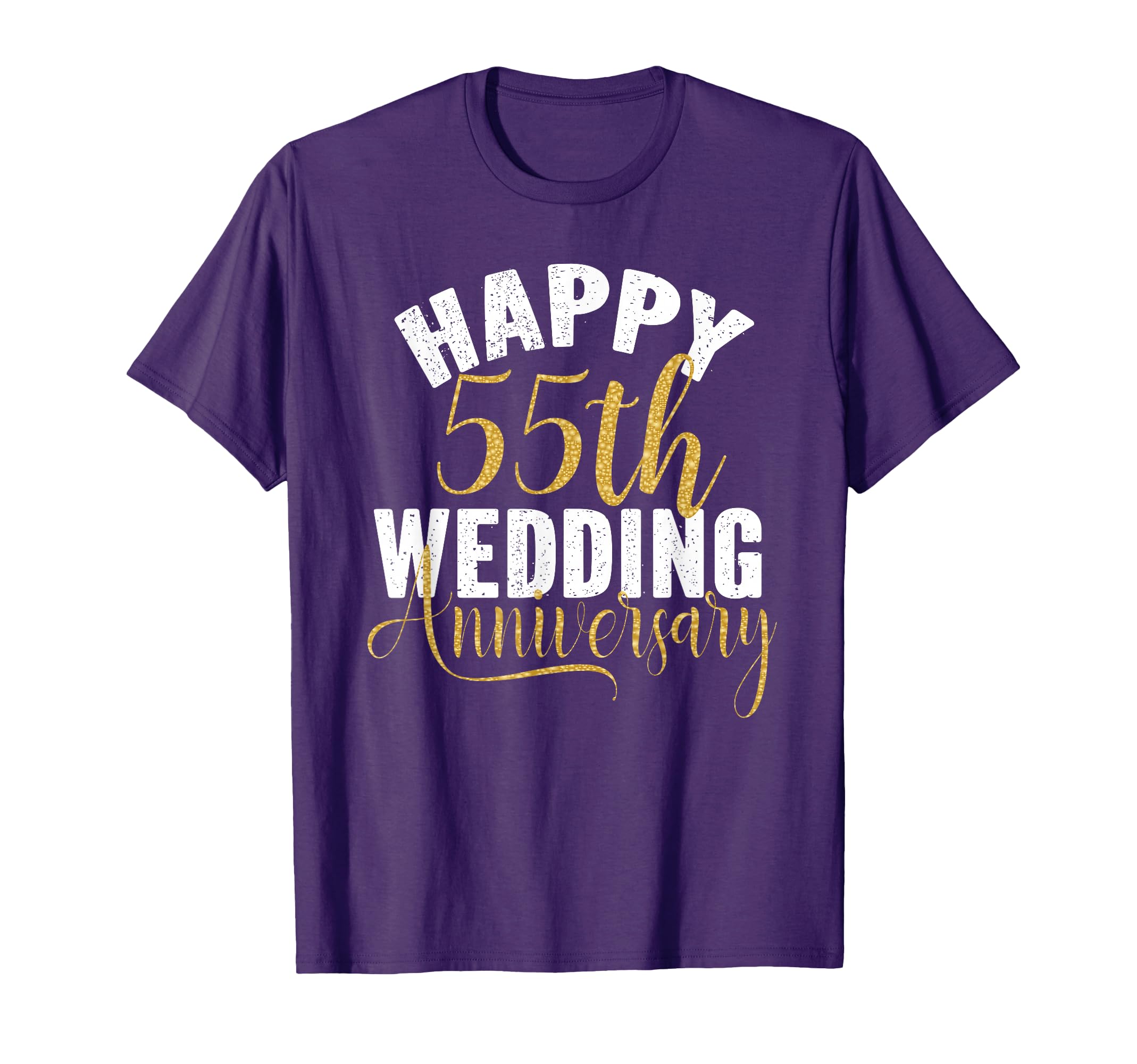 Happy 55Th Wedding Anniversary Matching T-Shirt - Minimalist Print Unisex - T-Shirt, Sweatshirt, Hoodie