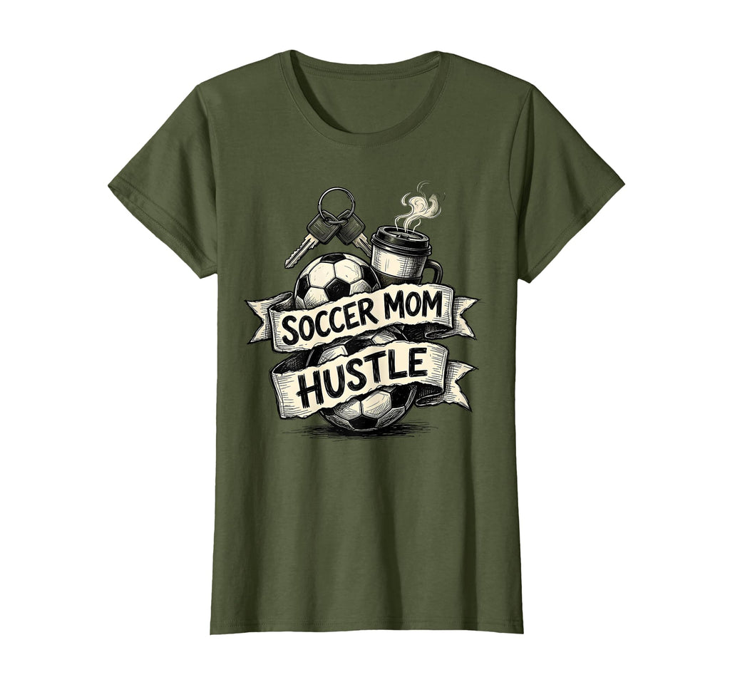 Soccer Mom Hustle T-Shirt - Unique Graphic Men Women - T-Shirt, Sweatshirt, Hoodie