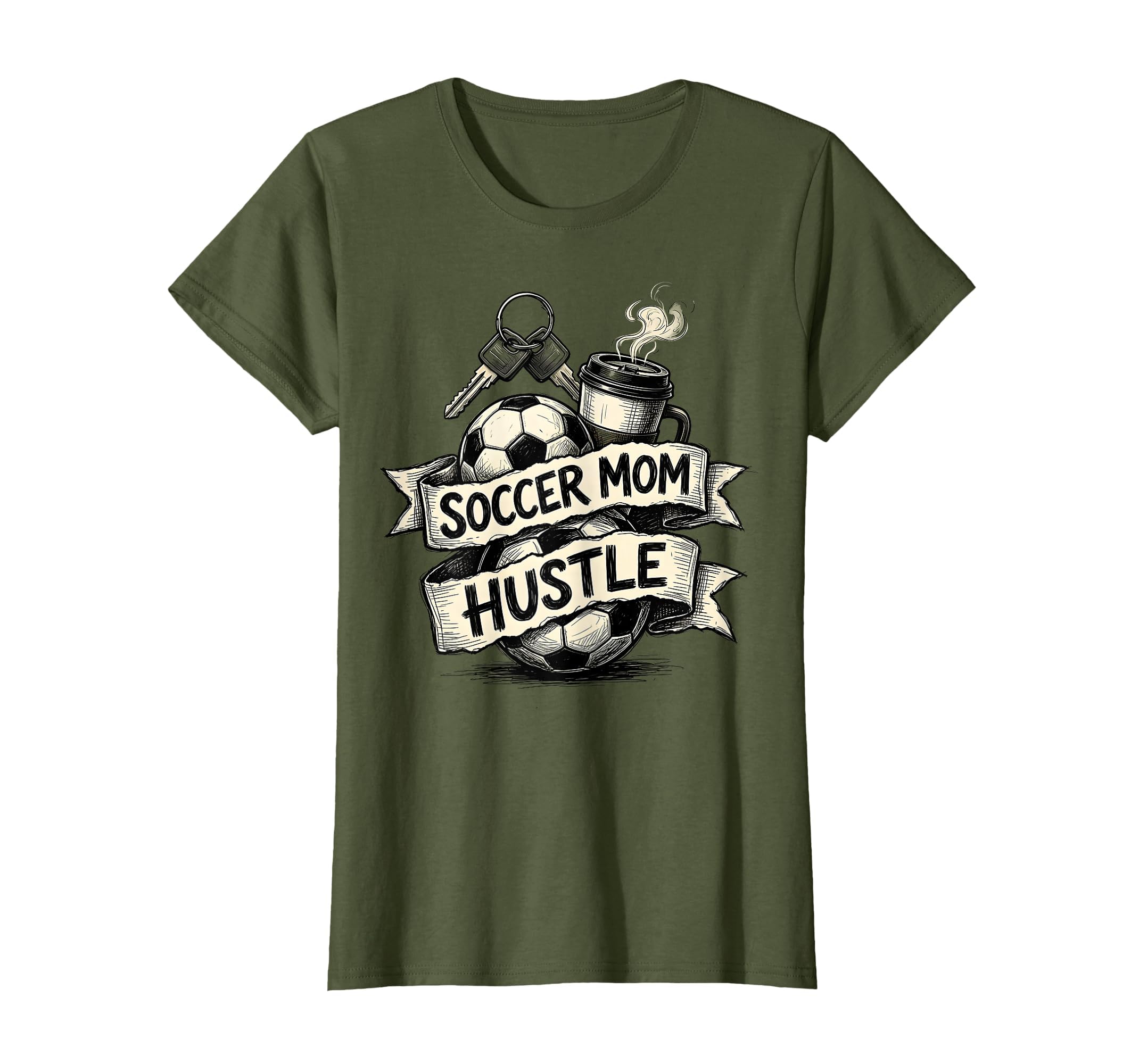 Soccer Mom Hustle T-Shirt - Unique Graphic Men Women - T-Shirt, Sweatshirt, Hoodie