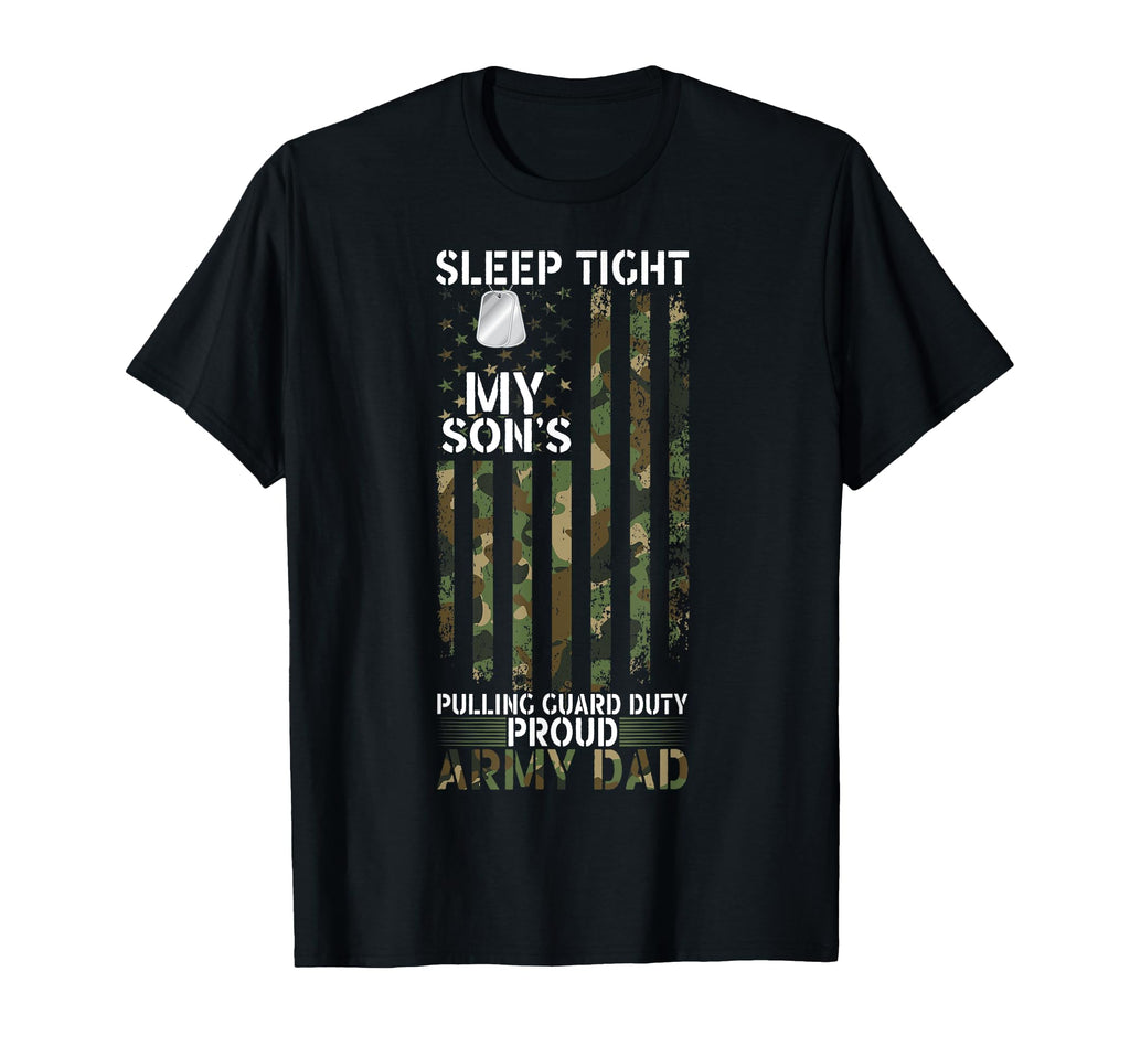 Proud Military Dad American Usa Flag T-Shirt - Graphic Print Men Women - T-Shirt, Sweatshirt, Hoodie