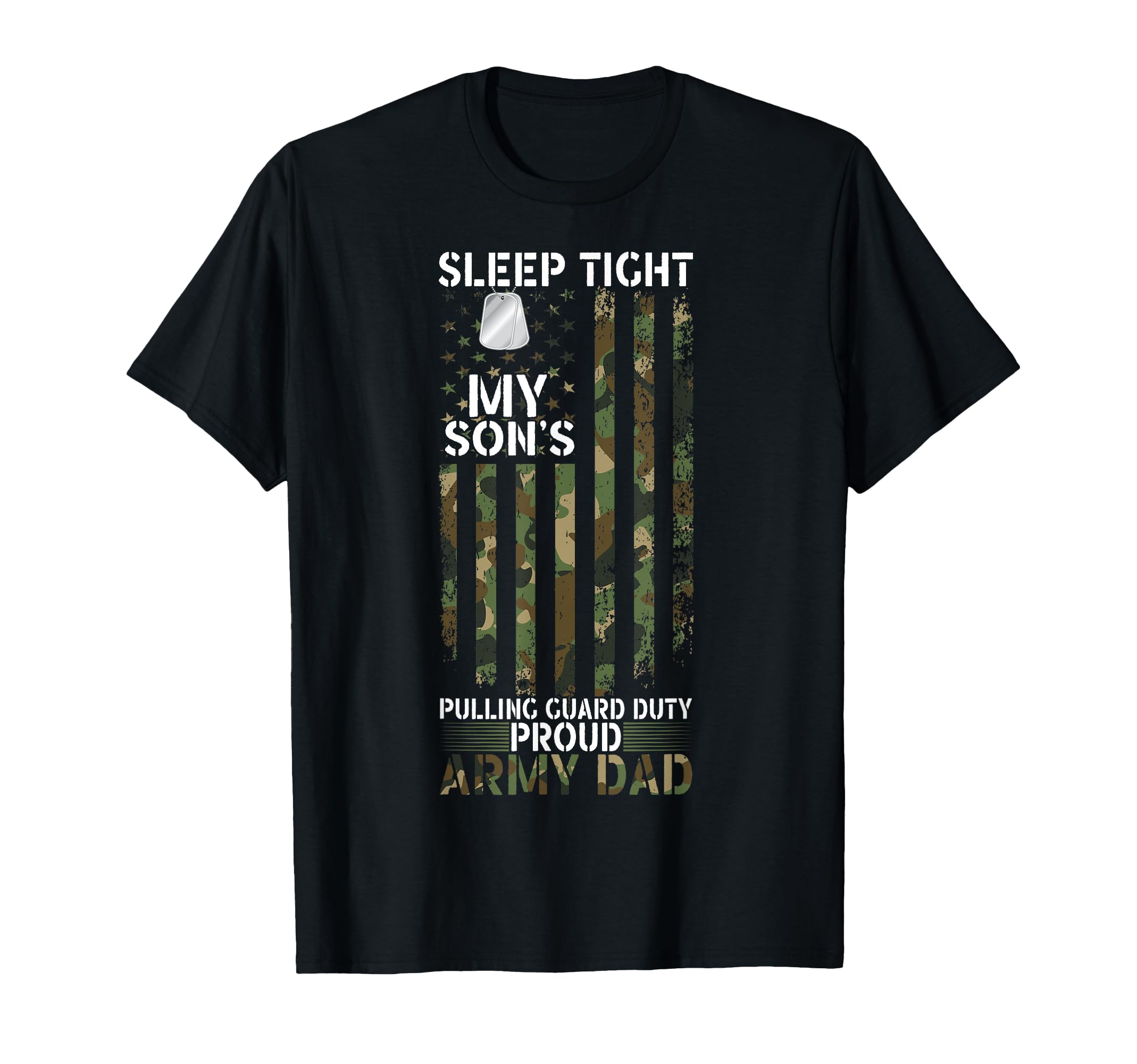 Proud Military Dad American Usa Flag T-Shirt - Graphic Print Men Women - T-Shirt, Sweatshirt, Hoodie