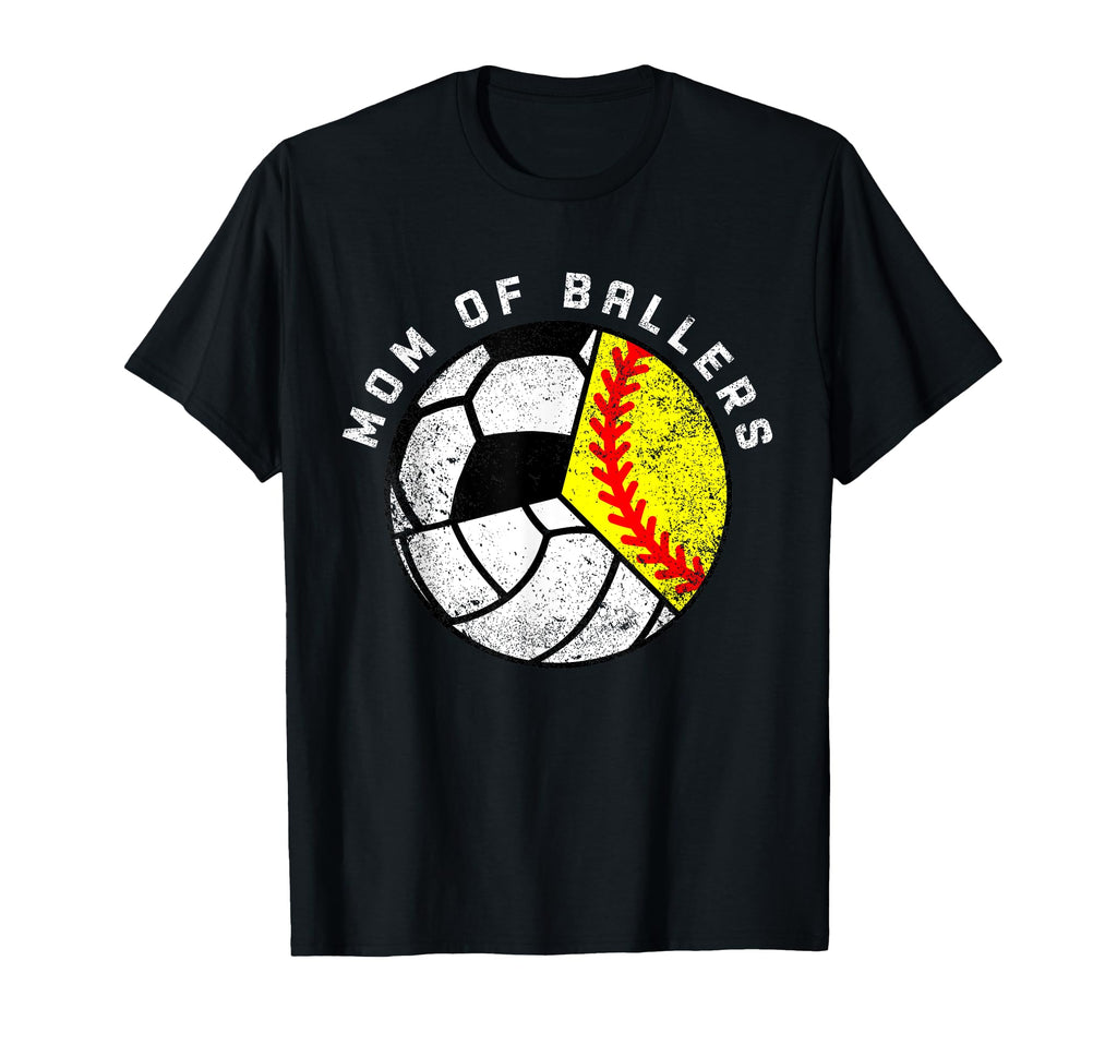 Mom Ballers Funny Softball T-Shirt - Aesthetic Graphic Men Women - T-Shirt, Sweatshirt, Hoodie