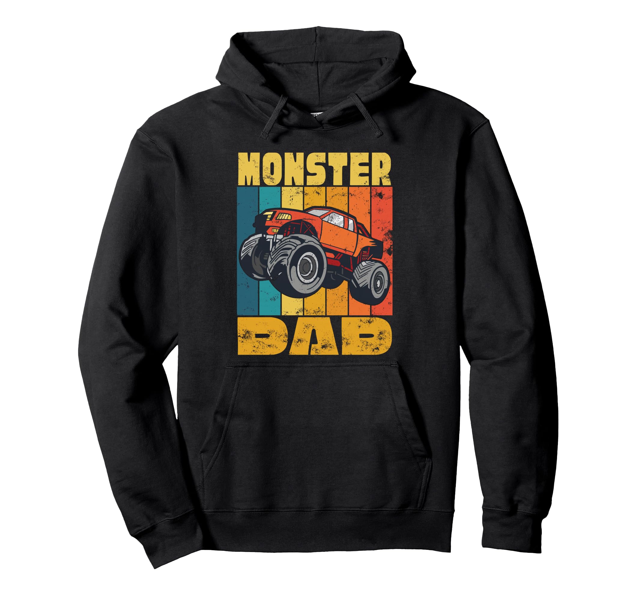 Monster Dad Truck Fathers Day Dad Hoodie - Aesthetic Graphic for Adults - T-Shirt, Sweatshirt, Hoodie