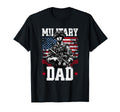 Military Dad Veteran Black T-Shirt - Minimalist Print Unisex - T-Shirt, Sweatshirt, Hoodie