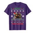 Merry Turtlemas Lights Turtle Santa Hat T-Shirt - Novelty Apparel Unisex - T-Shirt, Sweatshirt, Hoodie