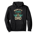 Worlds Coolest Dad Motorcycle Fathers Hoodie - Novelty Apparel Men Women - T-Shirt, Sweatshirt, Hoodie