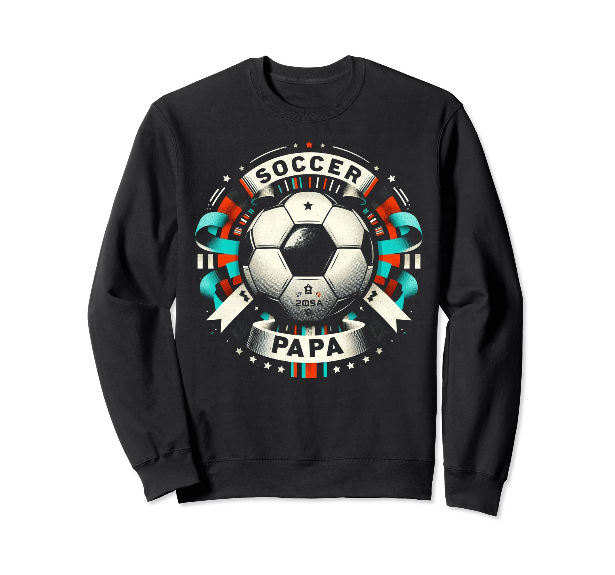 Soccer Papa Family Matching Dad Fathers Sweatshirt - Graphic Print Unisex - T-Shirt, Sweatshirt, Hoodie