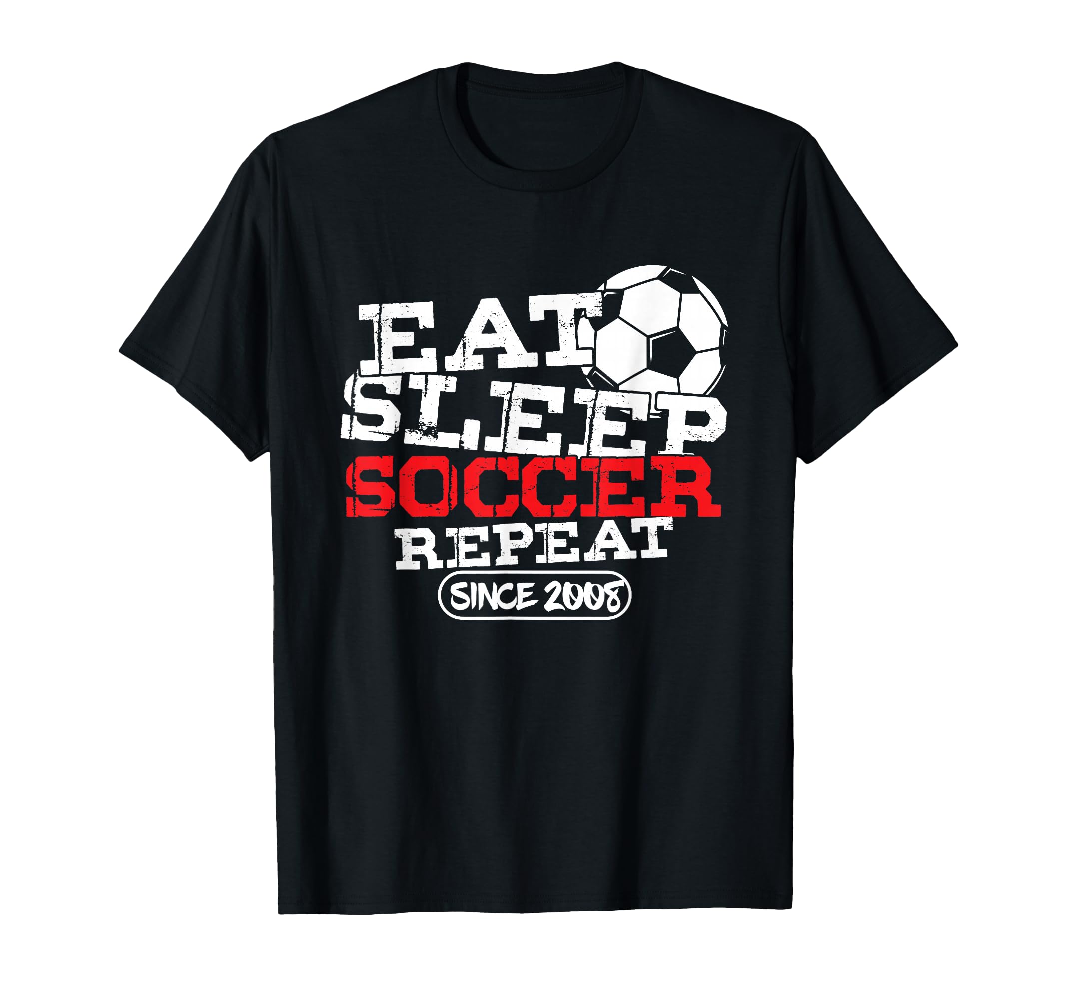 Soccer Player Goal Football Born 2008 T-Shirt - Aesthetic Graphic Unisex - T-Shirt, Sweatshirt, Hoodie