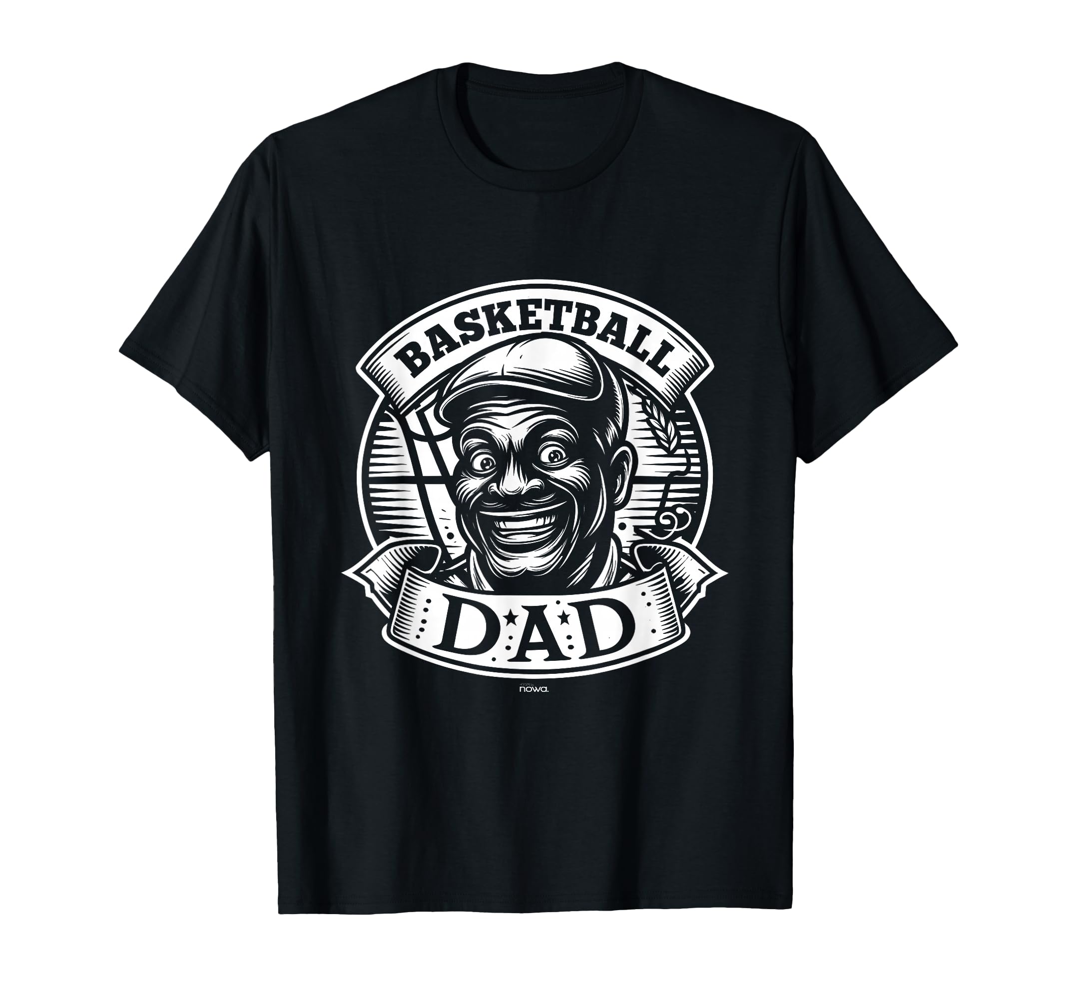 Mens Happy Best Basketball Dad Cap T-Shirt - Unique Graphic for Adults - T-Shirt, Sweatshirt, Hoodie