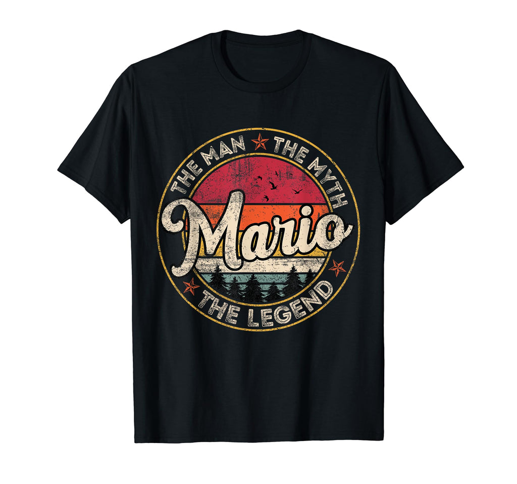 Mario Myth Legend Personalized Name T-Shirt - Minimalist Print for Adults - T-Shirt, Sweatshirt, Hoodie