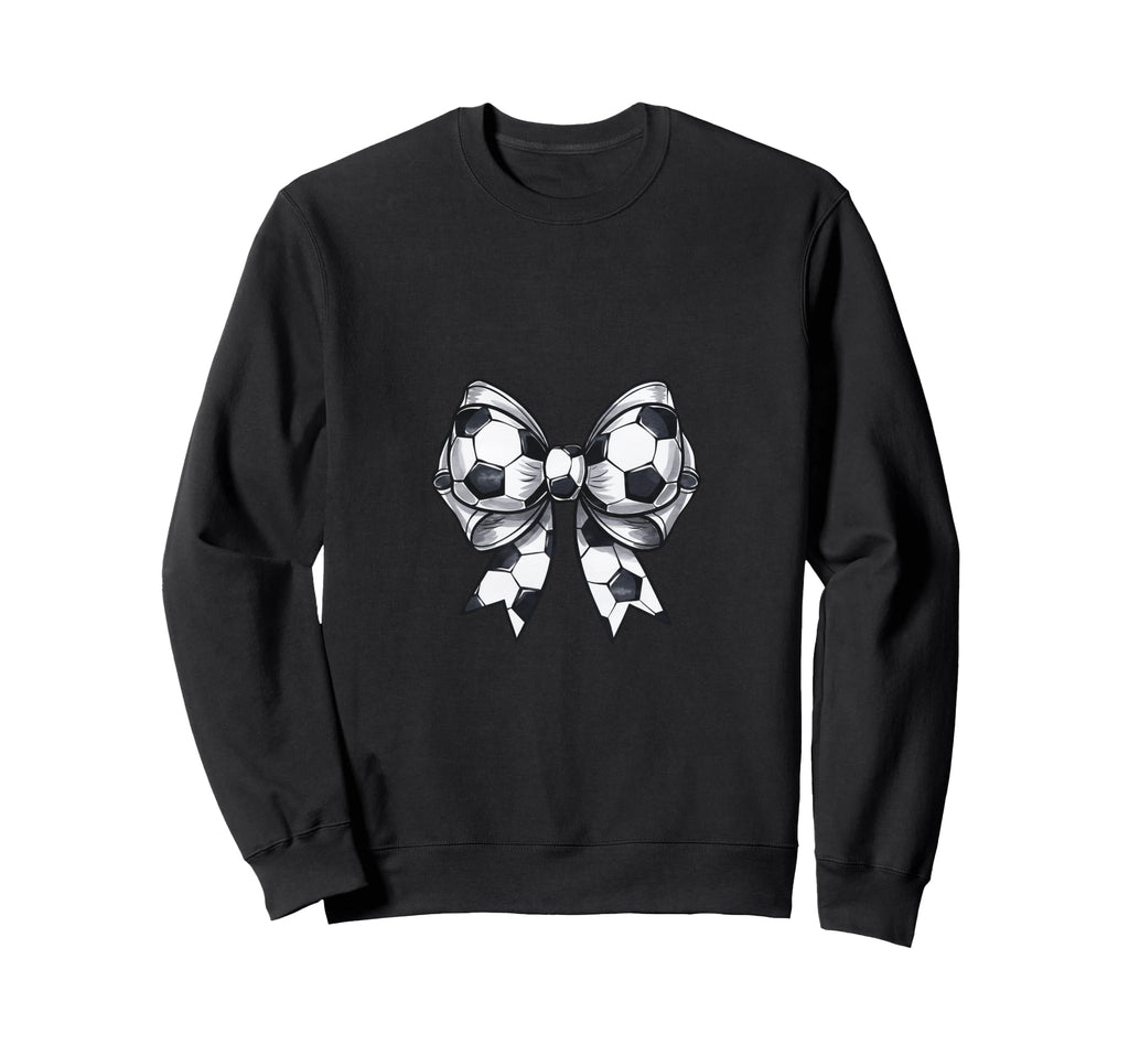 Coquette Soccer Bow Matching Family Bow Sweatshirt - Trendy Graphic Unisex - T-Shirt, Sweatshirt, Hoodie