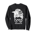 Soccer Sister Messy Bun Hair Sweatshirt - Fun Novelty Design for Adults - T-Shirt, Sweatshirt, Hoodie