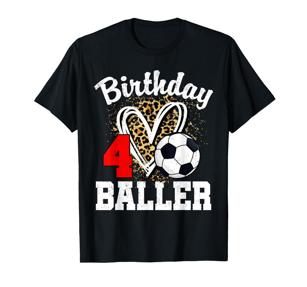 4Th Birthday Baller 4 Year Old T-Shirt - Novelty Apparel Men Women - T-Shirt, Sweatshirt, Hoodie