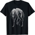 Creepy Wolf Sheep Horror Scary Folklore Goth Alt - Adult & Kids T-Shirts, Sweatshirts & Hoodies apparel design preview 1