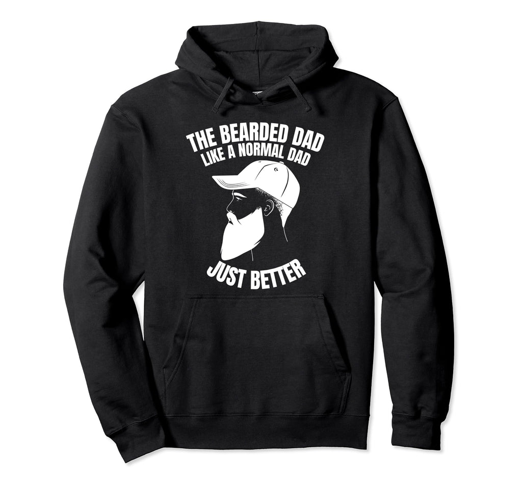 Bearded Dad Father Day Daddy Funny Hoodie - Fun Novelty Design for Adults - T-Shirt, Sweatshirt, Hoodie