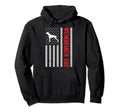 American Flag Weimaraner Dad Gift Hoodie - Fun Novelty Design for Adults - T-Shirt, Sweatshirt, Hoodie
