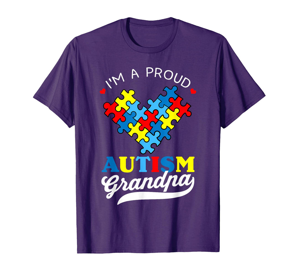 Im Proud Grandpa Autism Awareness T-Shirt - Aesthetic Graphic Men Women - T-Shirt, Sweatshirt, Hoodie