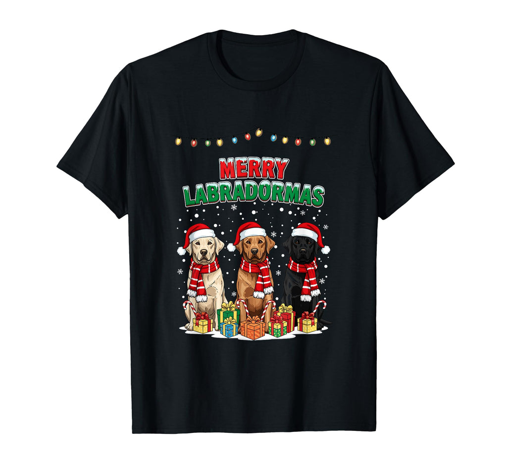 Merry Labradormas Dog Mom T-Shirt - Casual Everyday Wear for Adults - T-Shirt, Sweatshirt, Hoodie