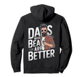 Days Beards Are Better Bearded Coffee Hoodie - Casual Everyday Wear Unisex - T-Shirt, Sweatshirt, Hoodie