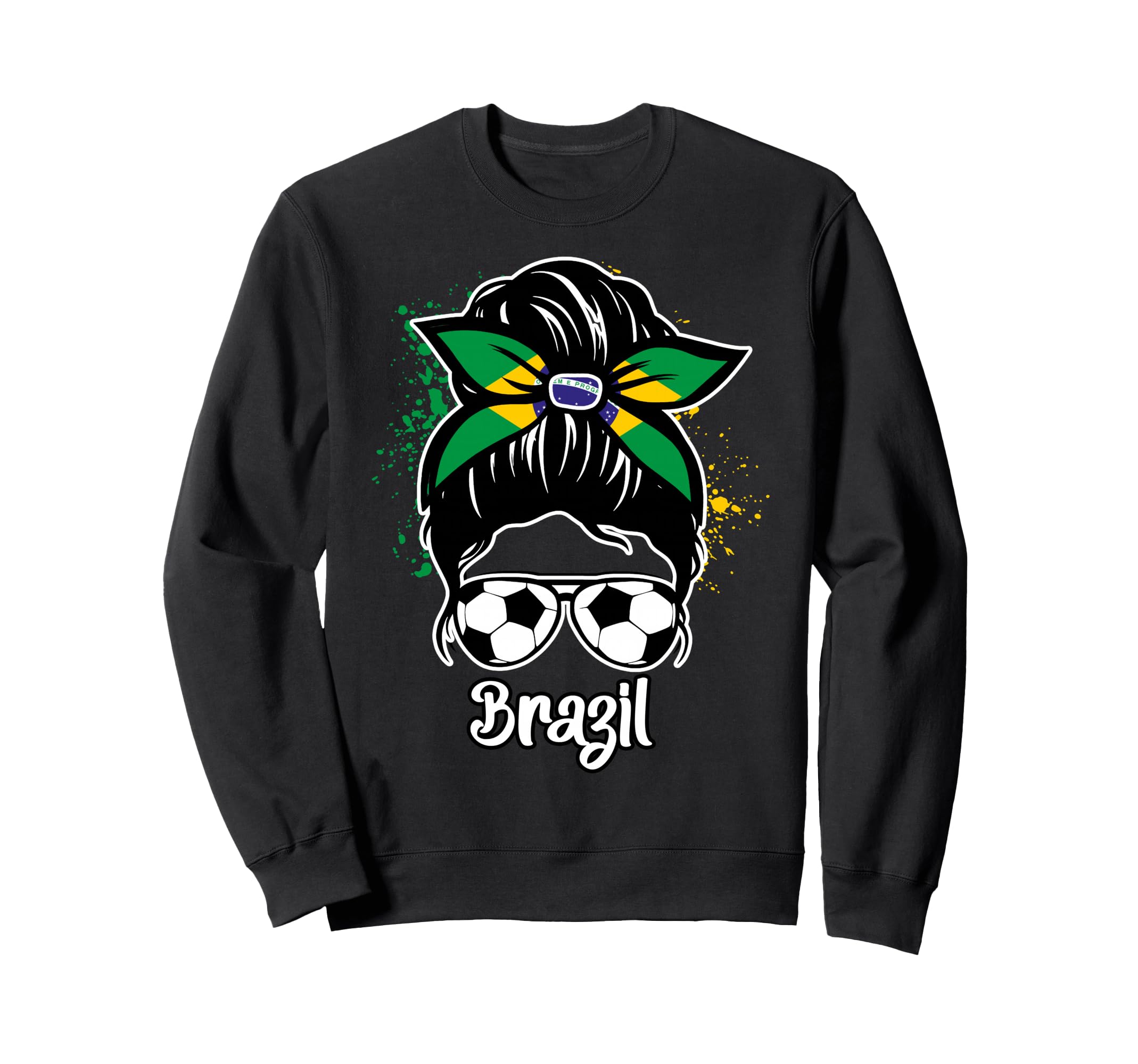 Brazil Soccer Game Player Football Sweatshirt - Unique Graphic Men Women - T-Shirt, Sweatshirt, Hoodie
