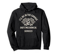 Ill Be Garage Funny Car Mechanic Hoodie - Casual Everyday Wear Men Women - T-Shirt, Sweatshirt, Hoodie