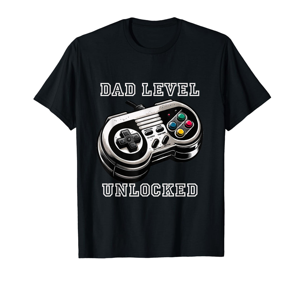 New Achievement Dad Level Unlocked T-Shirt - Fun Novelty Design Men Women - T-Shirt, Sweatshirt, Hoodie