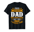 Proud Firefighter Dad Most People T-Shirt - Minimalist Print for Adults - T-Shirt, Sweatshirt, Hoodie